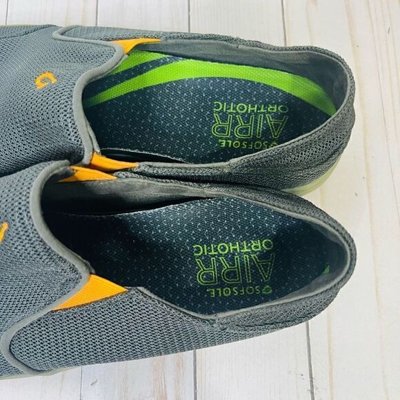 Olukai Nohea Mesh Blue Gray Comfort Shoes - Picture 3 of 7